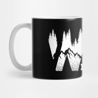 White Out, Snow T-shirt, Winter Sports Hoodie, Snowboarding Stickers, Skiing Gifts Mug